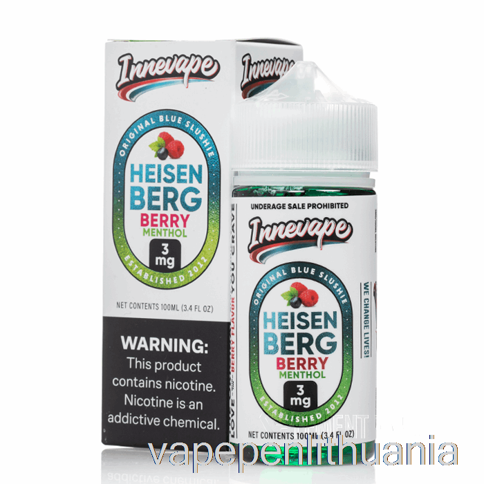 Heisenberg Uogų Mentolis - Innevape - 100ml 3mg Vape Skystis
